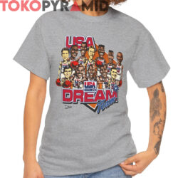Rare Basketball 1992 USA Dream Team Caricature Shirt
