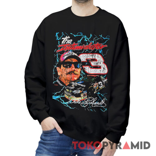 Rare Black Vintage Dale Earnhardt Sr 3 Nascar The Intimidator Sweatshirt