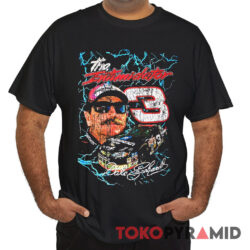 Rare Black Vintage Dale Earnhardt Sr 3 Nascar The Intimidator T Shirt