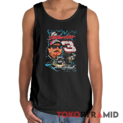 Rare Black Vintage Dale Earnhardt Sr 3 Nascar The Intimidator Tank Top