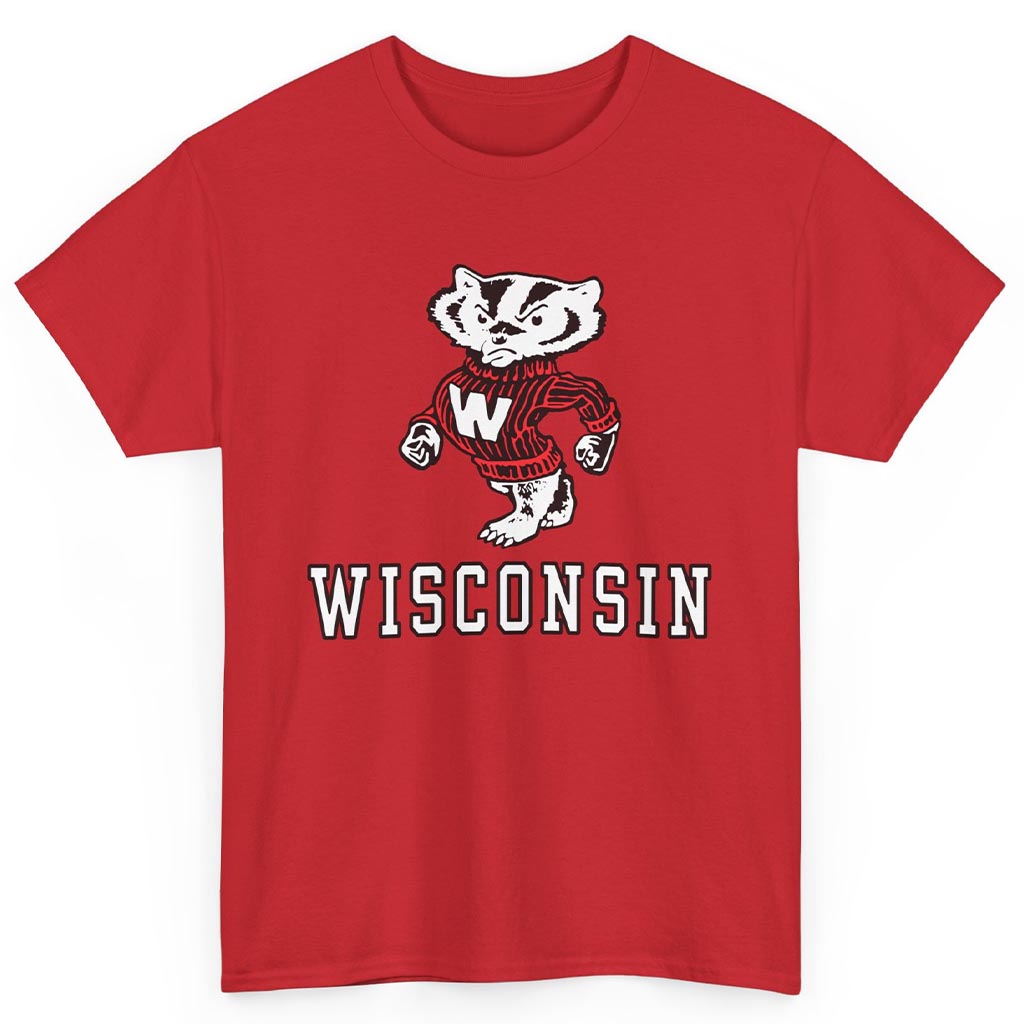 Rare Bucky Badger Wisconsin Mascot Shirt Rare Bucky Badger Wisconsin Mascot Shirt