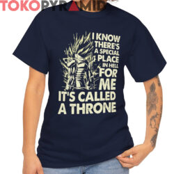 Rare Dragon Ball Vegeta Throne Shirt