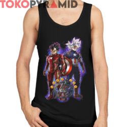 Rare Goku Vegeta Dragon Ball Marvel Avengers Endgame Shirt 4 Rare Goku Vegeta Dragon Ball Marvel Avengers Endgame Shirt