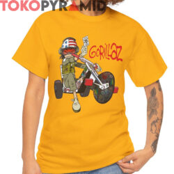 Rare Gorillaz Death From Below Shirt Gorillaz Chopper