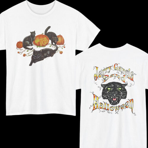 Rare Grateful Dead 1993 Jerry Garcia Band Halloween Cats Shirt