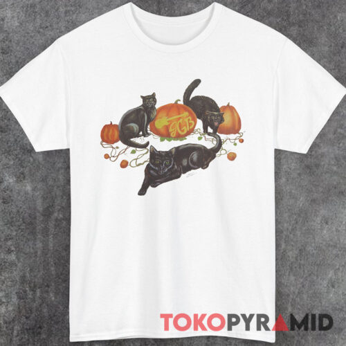 Rare Grateful Dead 1993 Jerry Garcia Band Halloween Cats Shirt Front