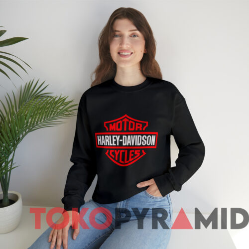 Rare Harley Davidson Motorcycles Logo T shirt Black Sweatshirt Rare Harley Davidson Motorcycles Logo T shirt Black Sweatshirt