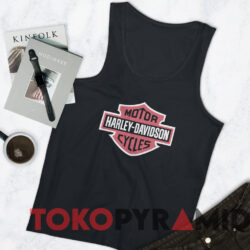 Rare Harley Davidson Pink Logo T-shirt 4 Rare Harley Davidson Pink Logo T shirt Black TankTop