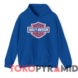 Rare Harley Davidson Pink Logo T-shirt 2 Rare Harley Davidson Pink Logo T shirt Blue Hoodie