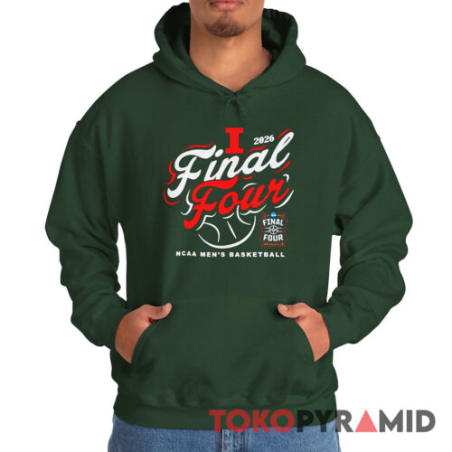 Rare Illinois Fighting Illini 2026 NCAA Men’s Basketball Tournament March Madness Final Four Bound Arc Hoodie