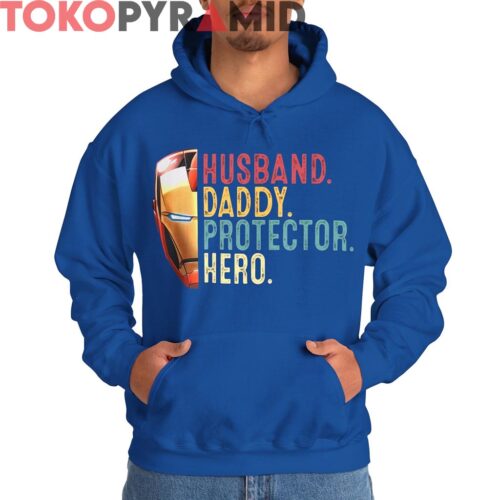 Rare Ironman Husband Daddy Protector Hero Shirt