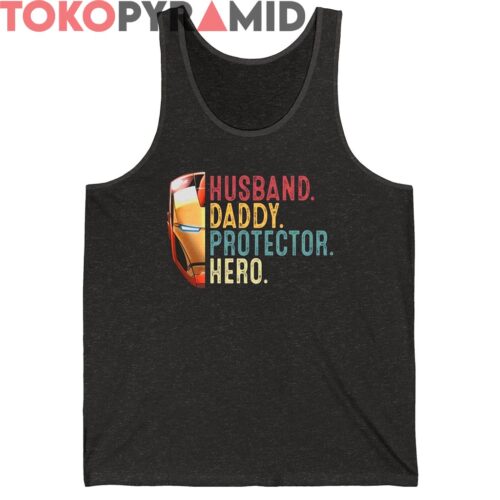 Rare Ironman Husband Daddy Protector Hero Shirt