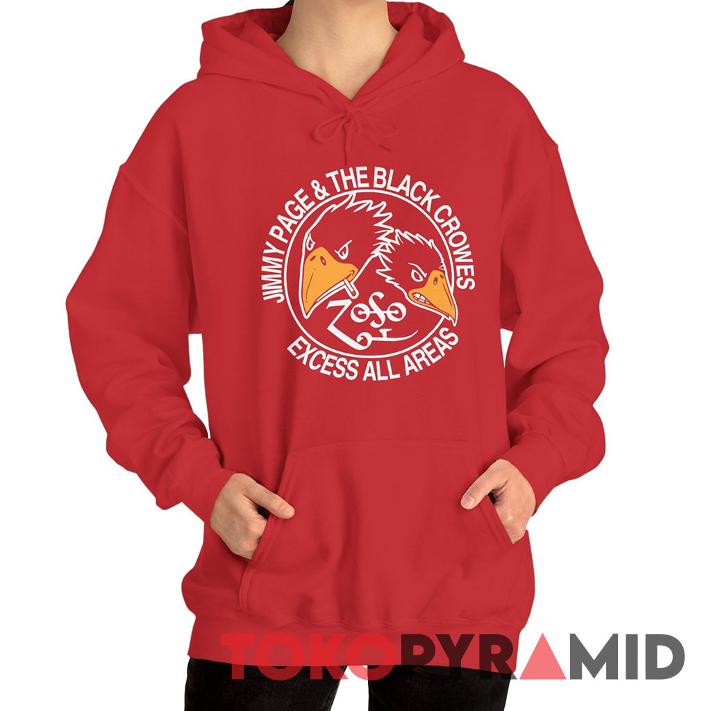 Rare Jimmy Page Black Crowes Exess All Areas Hoodie Rare Jimmy Page Black Crowes Exess All Areas Hoodie