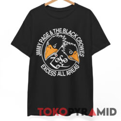 Rare Jimmy Page Black Crowes Excess All Areas Shirt