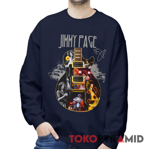 Rare Jimmy Page Guitarist Signature Sweatshirt