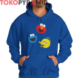 Rare Kaws Sesame Street Shirt Big Bird Elmo Grover 3 Rare Kaws Sesame Street Shirt Big Bird Elmo Grover