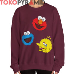 Rare Kaws Sesame Street Shirt Big Bird Elmo Grover 2 Rare Kaws Sesame Street Shirt Big Bird Elmo Grover