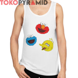 Rare Kaws Sesame Street Shirt Big Bird Elmo Grover 4 Rare Kaws Sesame Street Shirt Big Bird Elmo Grover