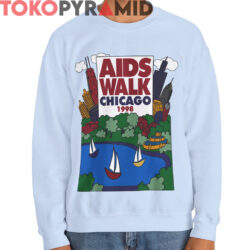 Rare Keith Haring Aids Walk Chicago 1998 Shirt 2 Rare Keith Haring Aids Walk Chicago 1998 Shirt