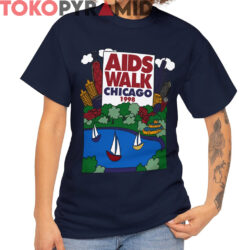Rare Keith Haring Aids Walk Chicago 1998 Shirt