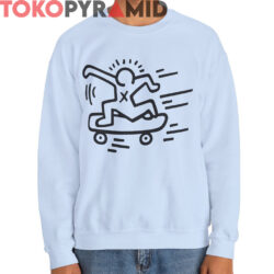 Rare Keith Haring Skateboard Shirt 2 Rare Keith Haring Skateboard Shirt