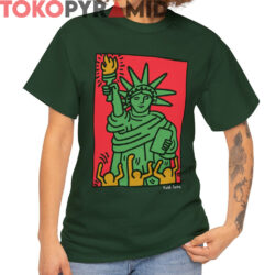 Rare Keith Haring Statue Of Liberty Shirt 3 Rare Keith Haring Statue Of Liberty Shirt