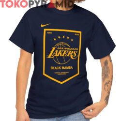 Rare Kobe Bryant Lakers Black Mamba T Shirt