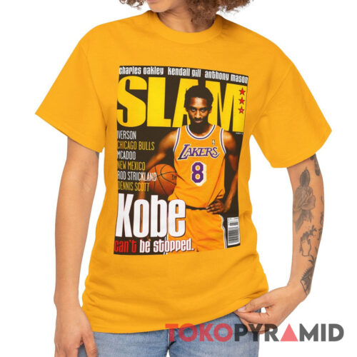 Rare Lakers Kobe Bryant Slam Magazine 1998 Cover Can't Be Stopped Shirt