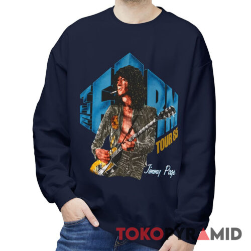Rare Led Zeppelin Jimmy Page The Firm Tour 85 Sweatshirt