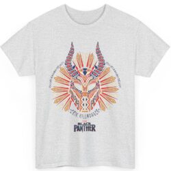 Rare Marvel Black Panther Erik Killmonger Mask Shirt