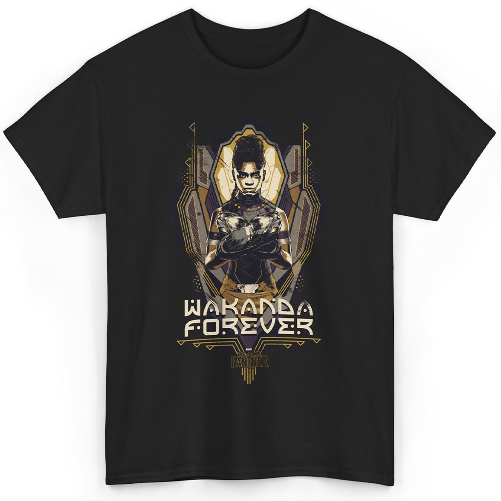 Rare Marvel Black Panther Wakanda Forever Shuri Shield Shirt Rare Marvel Black Panther Wakanda Forever Shuri Shield Shirt