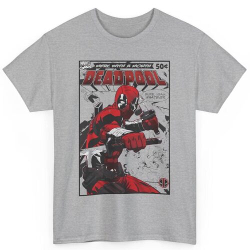 Rare Marvel Deadpool Comic Merc With A Mouth Shirt