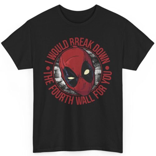 Rare Marvel Deadpool Fourth Wall Shirt