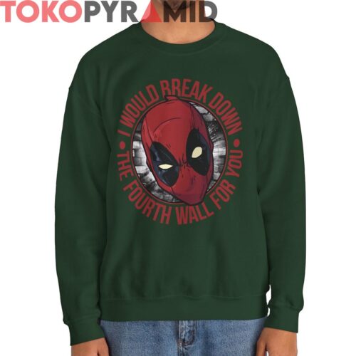 Rare Marvel Deadpool Fourth Wall Shirt