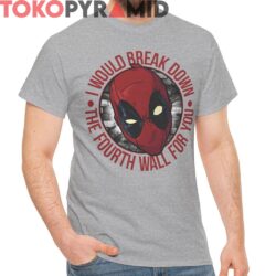 Rare Marvel Deadpool Fourth Wall Shirt