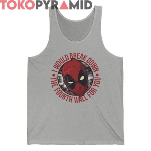 Rare Marvel Deadpool Fourth Wall Shirt