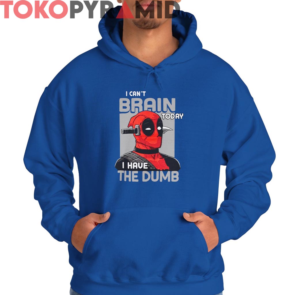 Rare Marvel Deadpool I Can't Brain Today Shirt Rare Marvel Deadpool I Can't Brain Today Shirt
