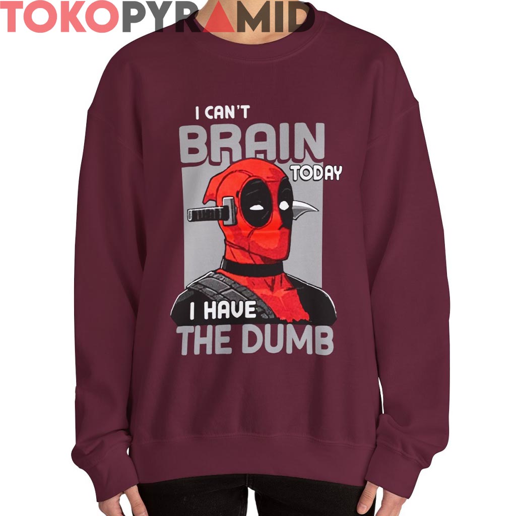 Rare Marvel Deadpool I Can't Brain Today Shirt Rare Marvel Deadpool I Can't Brain Today Shirt