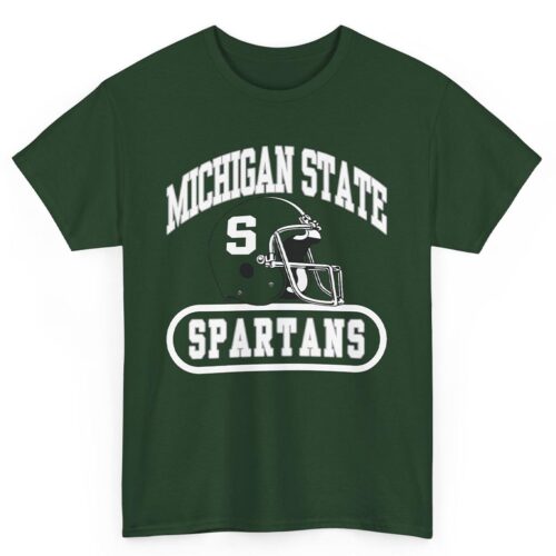 Rare Michigan State Spartans Football Helmet Shirt Rare Michigan State Spartans Football Helmet Shirt