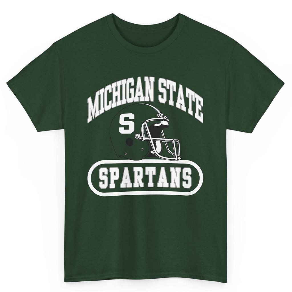 Rare Michigan State Spartans Football Helmet Shirt Rare Michigan State Spartans Football Helmet Shirt
