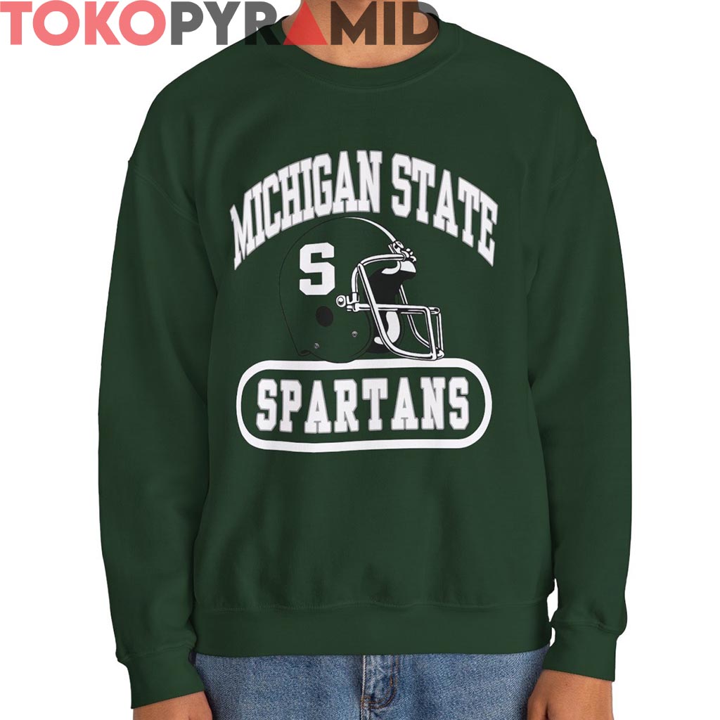 Rare Michigan State Spartans Football Helmet Shirt Rare Michigan State Spartans Football Helmet Shirt