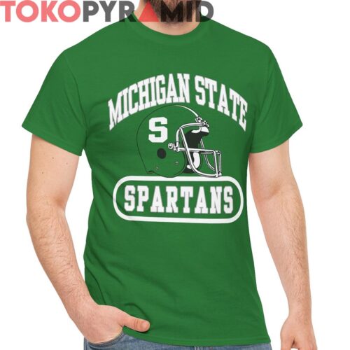 Rare Michigan State Spartans Football Helmet Shirt Rare Michigan State Spartans Football Helmet Shirt