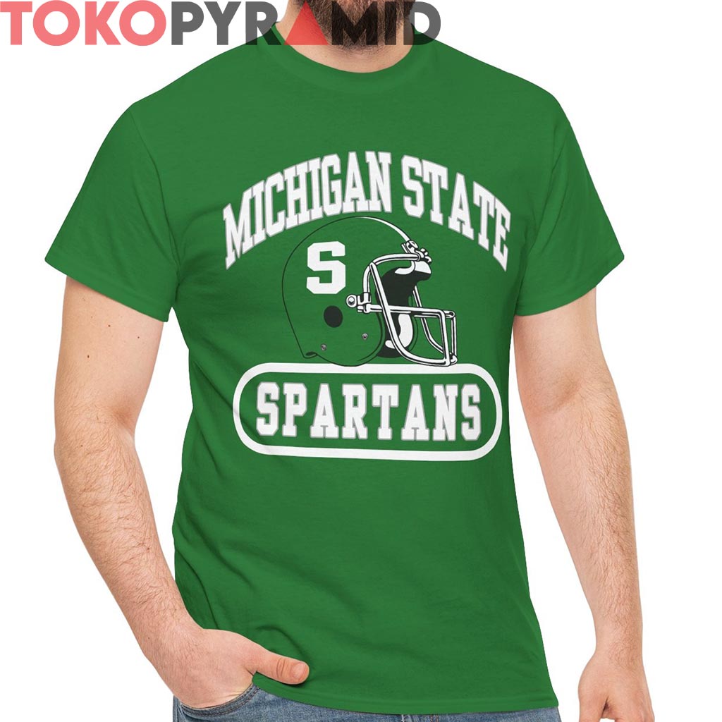 Rare Michigan State Spartans Football Helmet Shirt Rare Michigan State Spartans Football Helmet Shirt