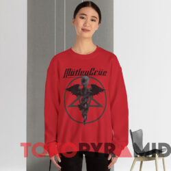 Rare Motley Crue Dr Devil T shirt Red Sweatshirt