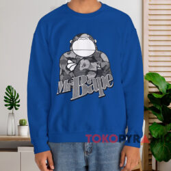 Rare Mr Bape T-shirt 3 Rare Mr Bape T shirt Blue Sweatshirt