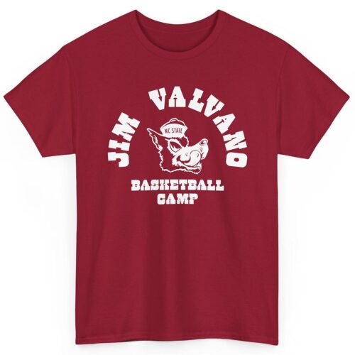 Rare NC State Jim Valvano Basketball Camp Shirt