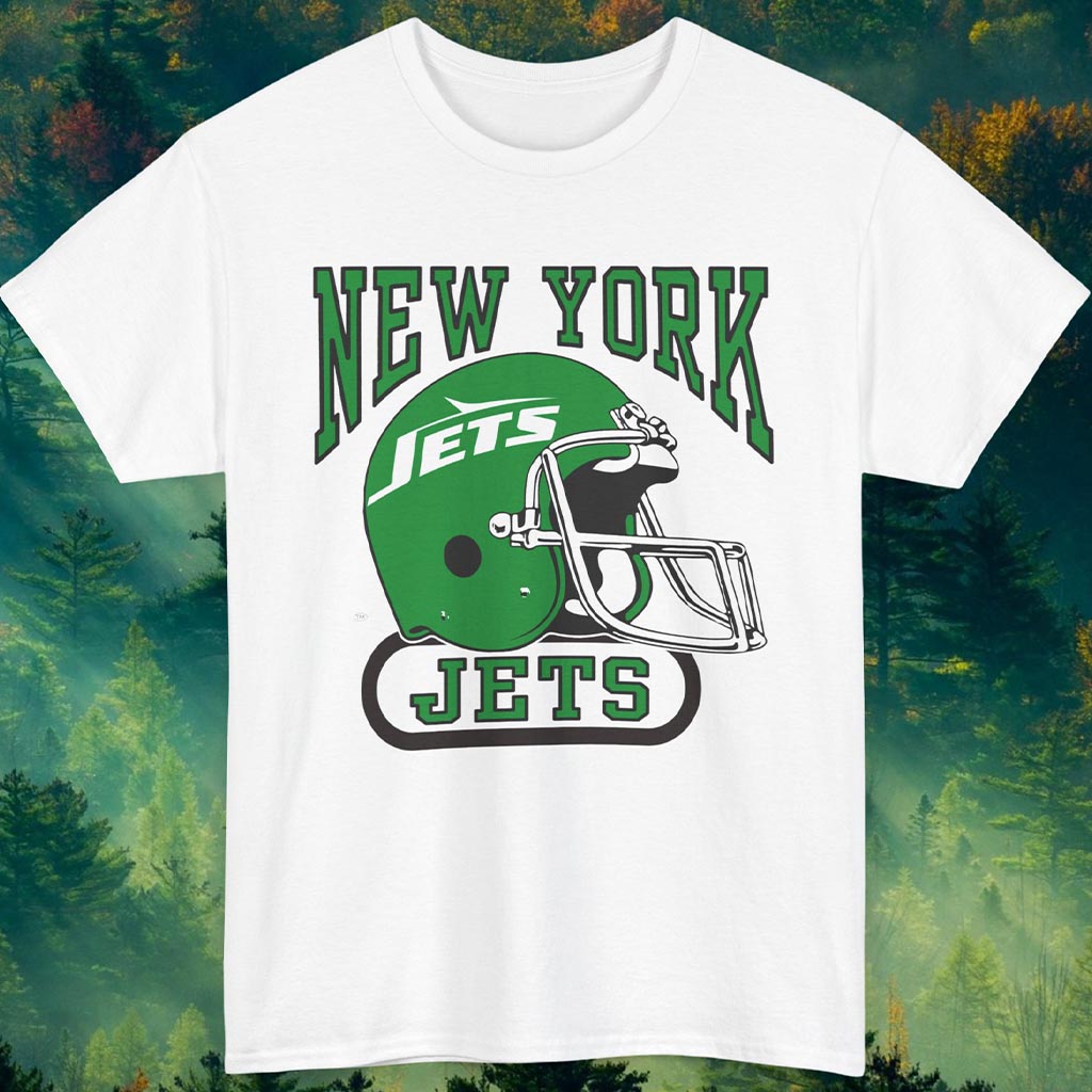 Rare New York Jets Helmet Shirt Rare New York Jets Helmet Shirt