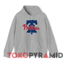 Rare Philadelphia Phillies 2019 Logo T shirt Grey Hoodie