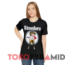 Rare Pittsburgh Steelers Betty Boop T-Shirt 4 Rare Pittsburgh Steelers Betty Boop T shirt Black T shirt