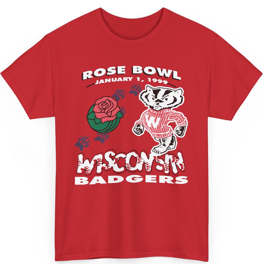 Rare Rose Bowl 1999 Wisconsin Badgers Shirt Rare Rose Bowl 1999 Wisconsin Badgers Shirt